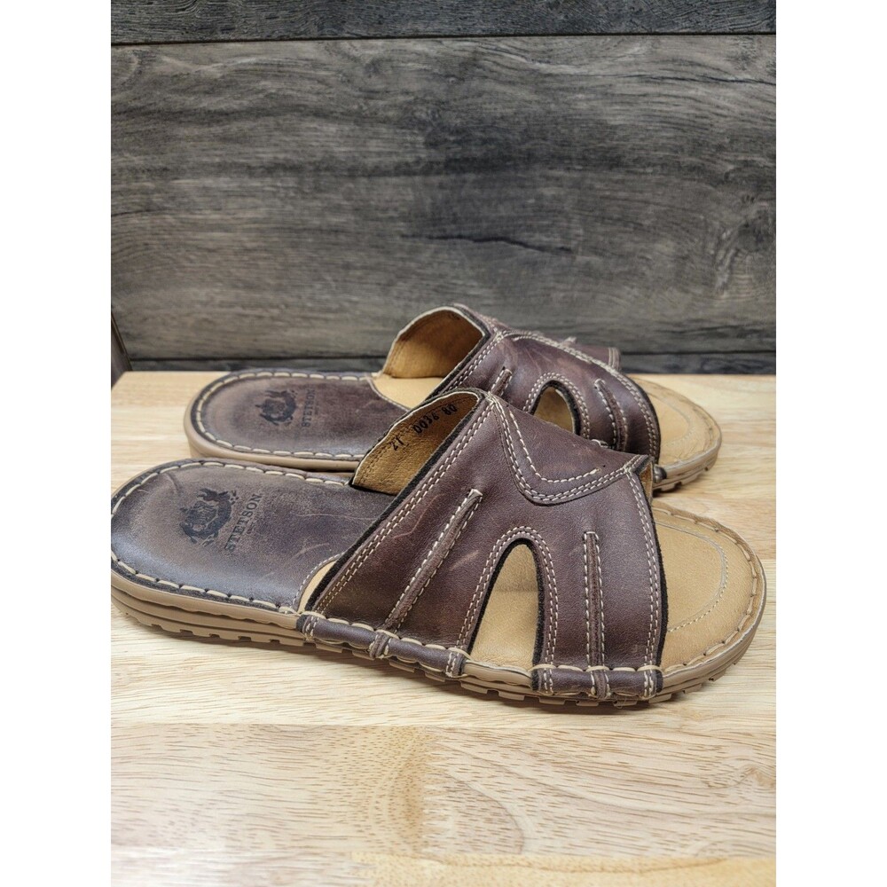 Stetson Men’s Sanded Brown  Sandal 10 EUC